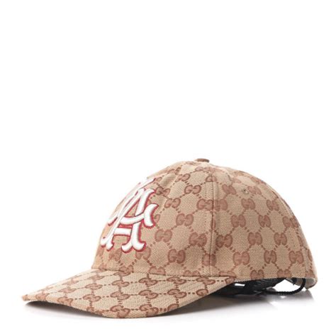 gucci la dodgers hat|GUCCI X MLB Monogram LA Dodgers Baseball Hat 57.